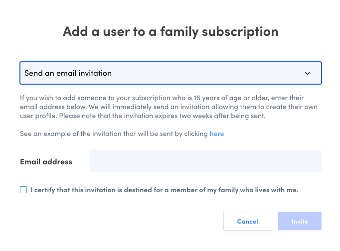 Adding an Invited User