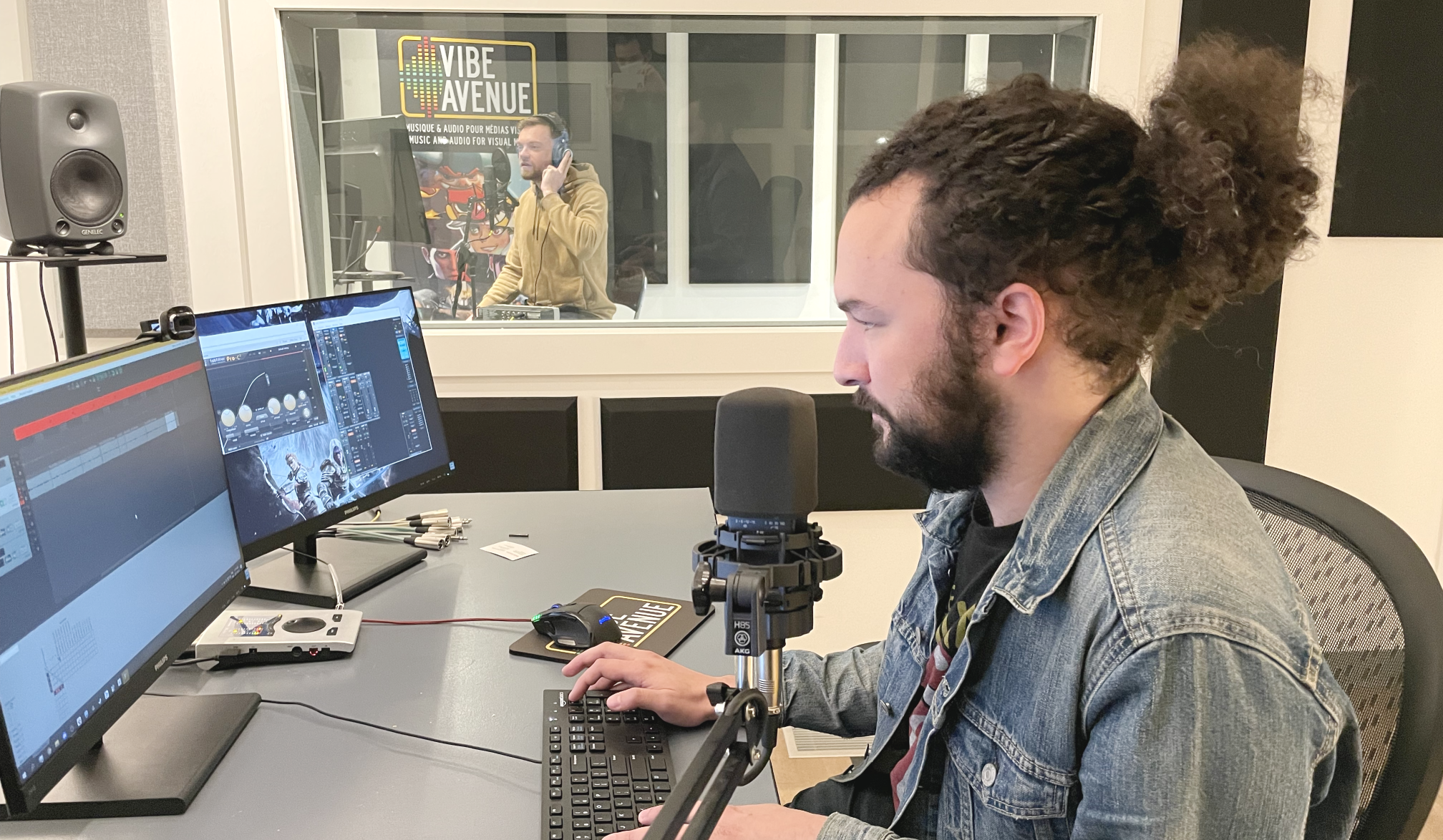 Session d’enregistrement de la voix de Montréal.